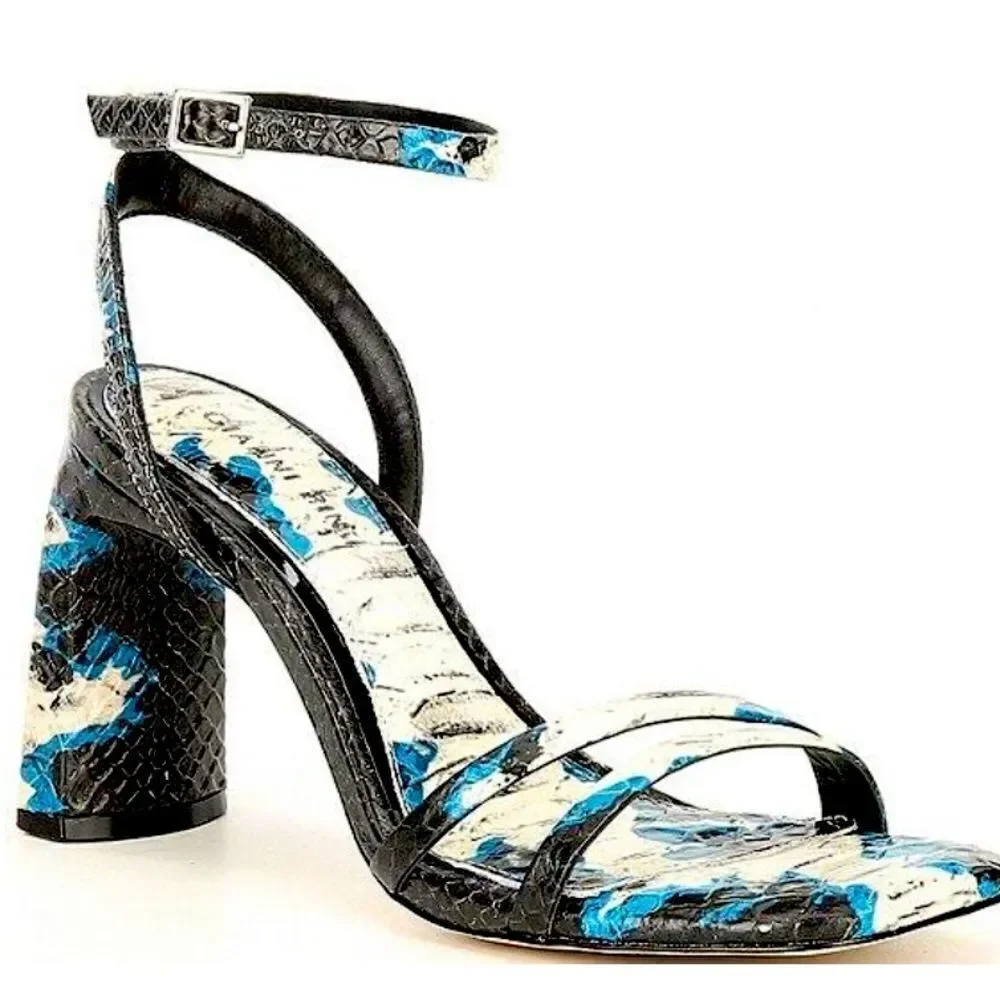 Gianni Bini Zarriah Snake Print Strappy Sandals‎